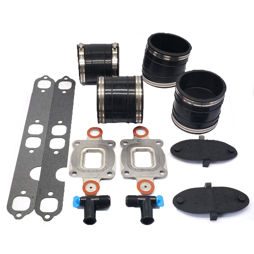 Dry-Joint Manifold Exhaust Hose Bellows Kit for MerCruiser GM V8 S.B.