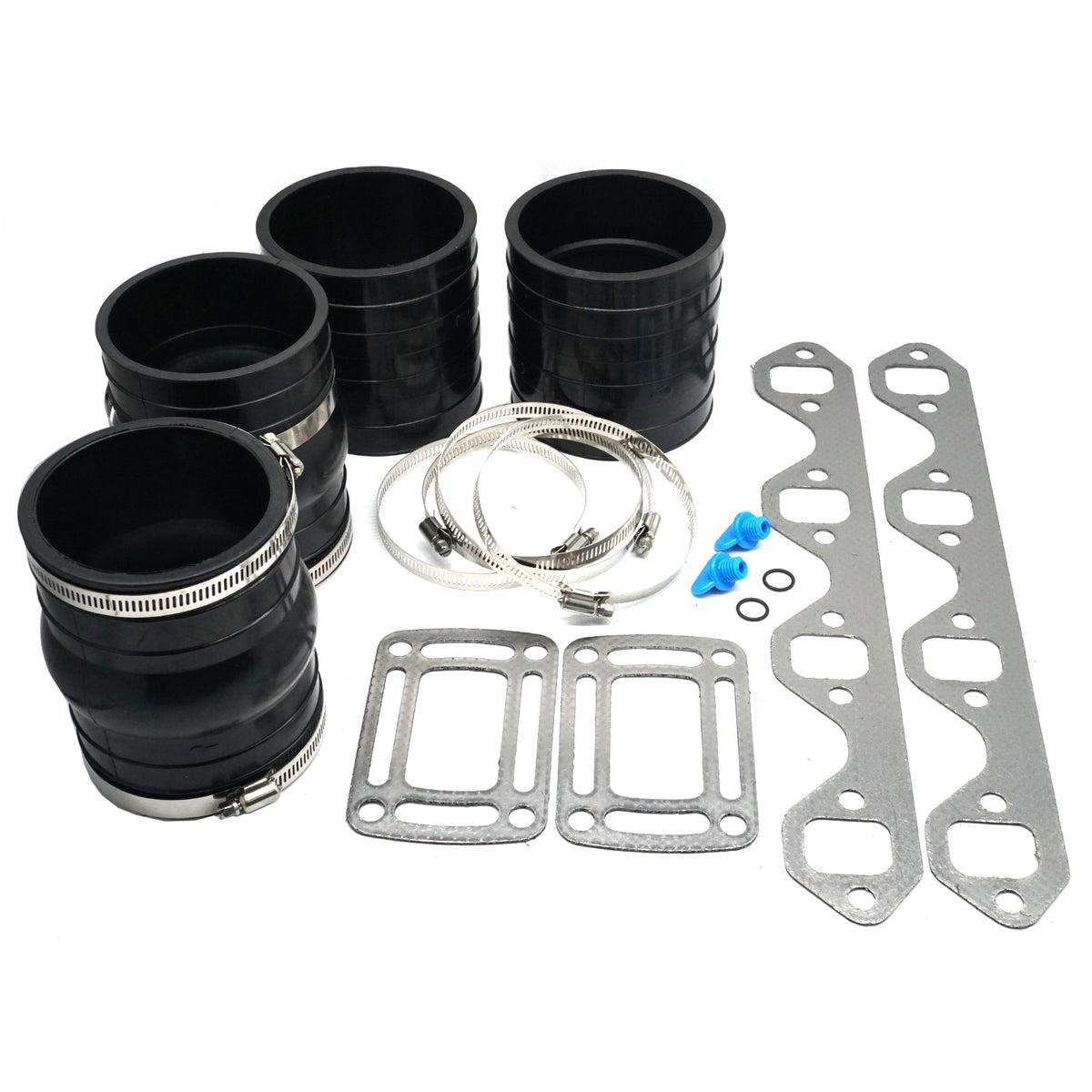 Dry-Joint Manifold Exhaust Hose Bellows Kit for Volvo Penta & OMC 5.0/5.8L V8