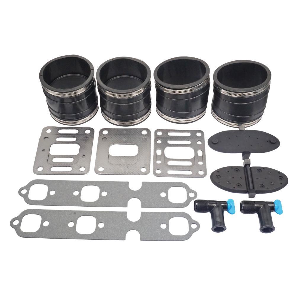 Wet-Joint Exhaust Hose Bellows Repair Kit for MerCruiser V6 175–205 4"