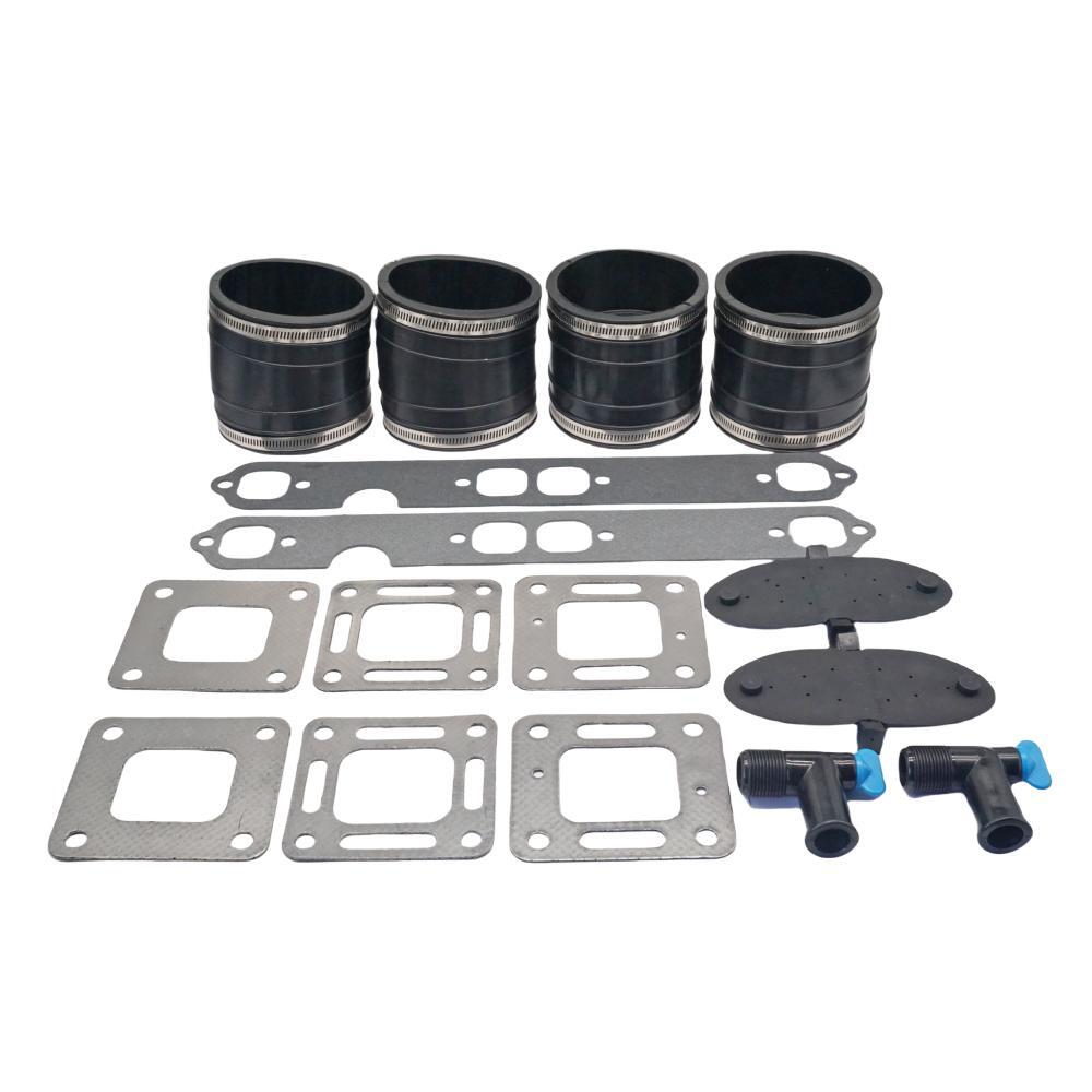 4" Wet-Joint Exhaust Hose Bellows Repair Kit for MerCruiser Small-Block V8