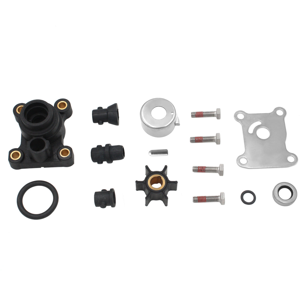 GHmarine 394711 Water Pump Impeller Kit for Johnson Evinrude 8-15HP Outboard with Housing 1974-UP 18-3327
