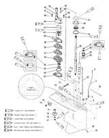 18-2387 2 PCS Marine Drain Plug Screw Kits for Mercury MERCRUISER | Sea Sierra