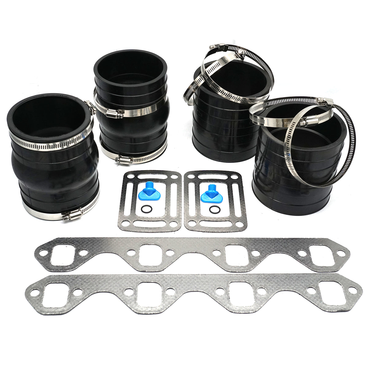 Dry-Joint Manifold Exhaust Hose Bellows Kit for Volvo Penta & OMC 5.0/5.8L V8