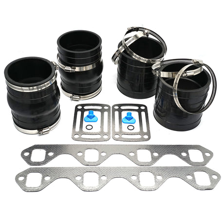 Dry-Joint Manifold Exhaust Hose Bellows Kit for Volvo Penta & OMC 5.0/5.8L V8