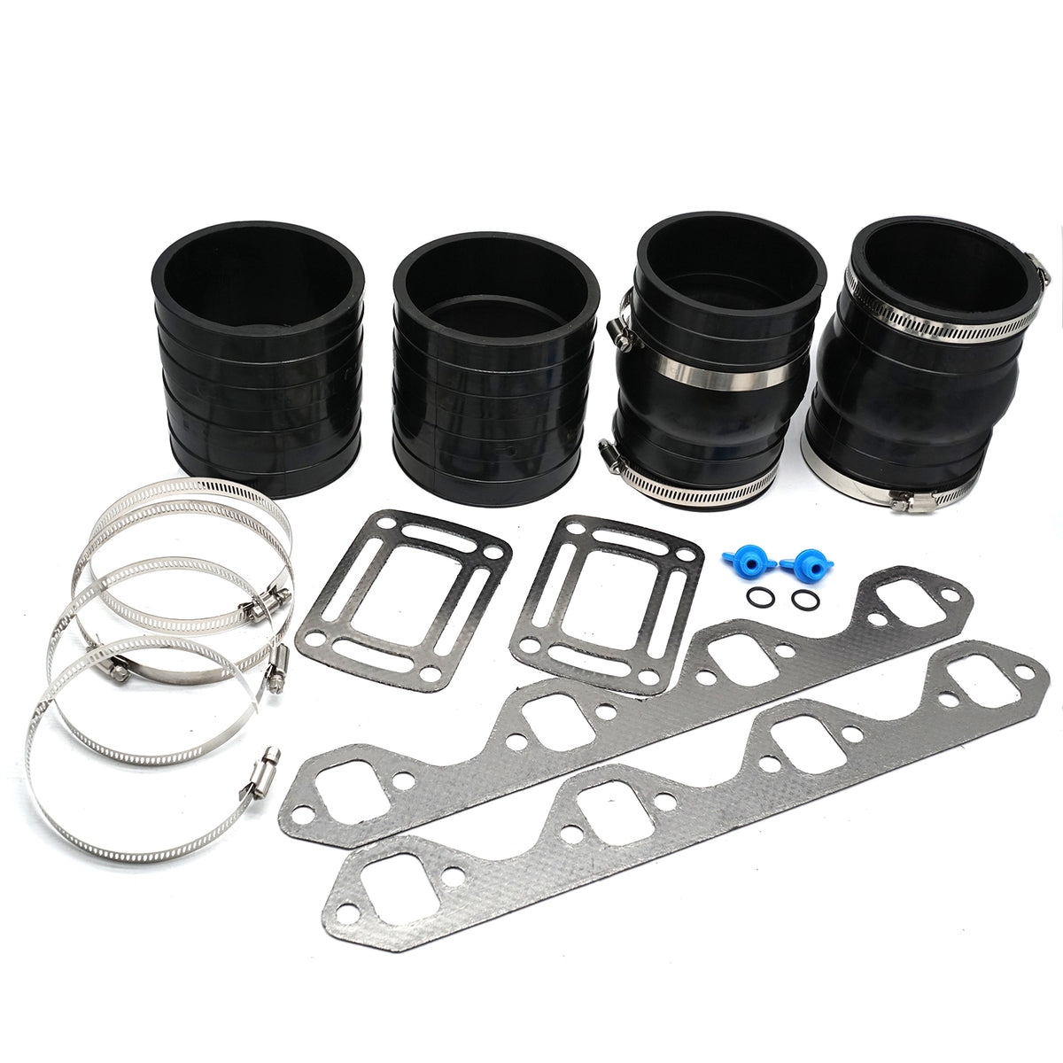 Dry-Joint Manifold Exhaust Hose Bellows Kit for Volvo Penta & OMC 5.0/5.8L V8