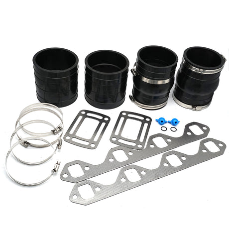 Dry-Joint Manifold Exhaust Hose Bellows Kit for Volvo Penta & OMC 5.0/5.8L V8