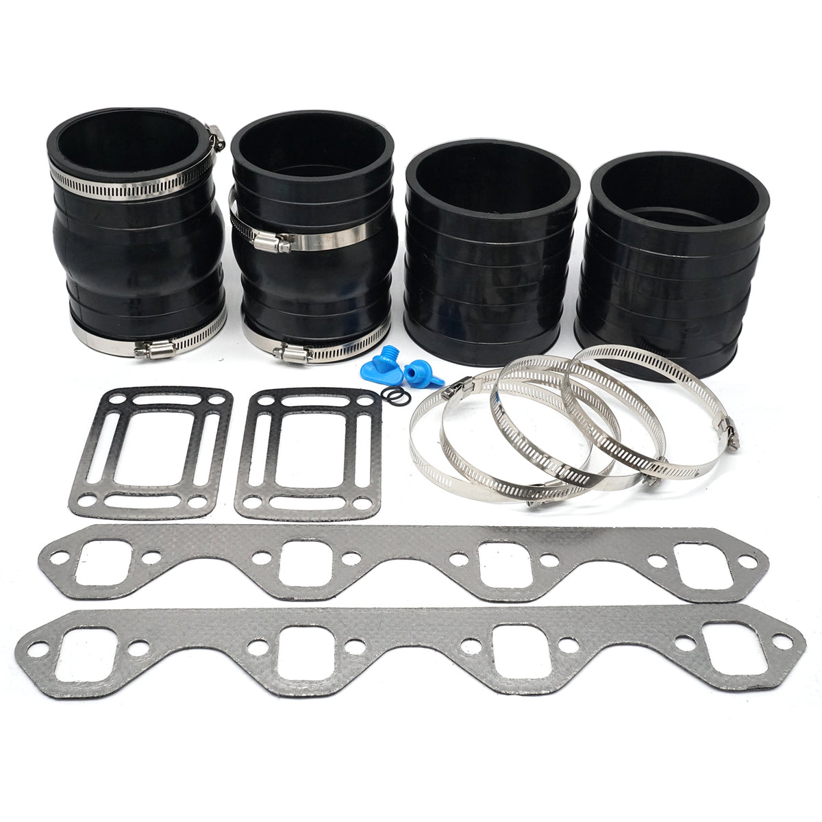 Dry-Joint Manifold Exhaust Hose Bellows Kit for Volvo Penta & OMC 5.0/5.8L V8