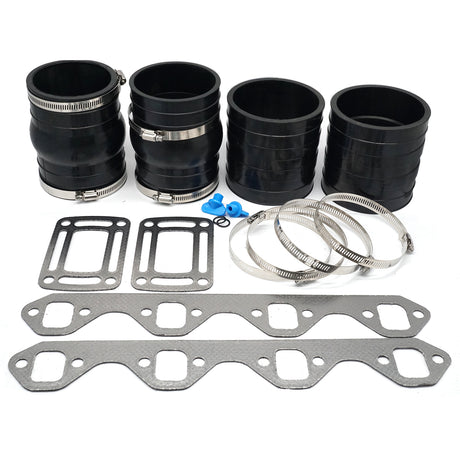 Dry-Joint Manifold Exhaust Hose Bellows Kit for Volvo Penta & OMC 5.0/5.8L V8