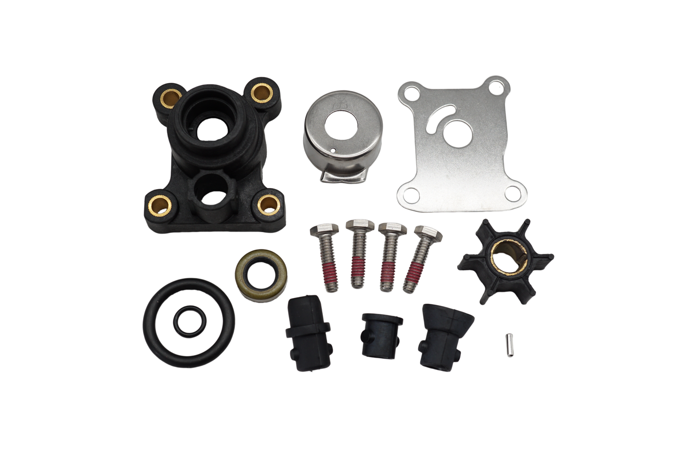 GHmarine 394711 Water Pump Impeller Kit for Johnson Evinrude 8-15HP Outboard with Housing 1974-UP 18-3327