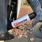 GHmarine Transom Rubber Support and Motor Lock for Boat Outboards and Stern Drives with 3 Rams Trim and Tilt