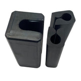 GHmarine Transom Saver Support and Trailering Motor Locks for Single Ram Outboard Mercury Evinrude Johnson Yamaha Honda and Tohatsu Rubber Black