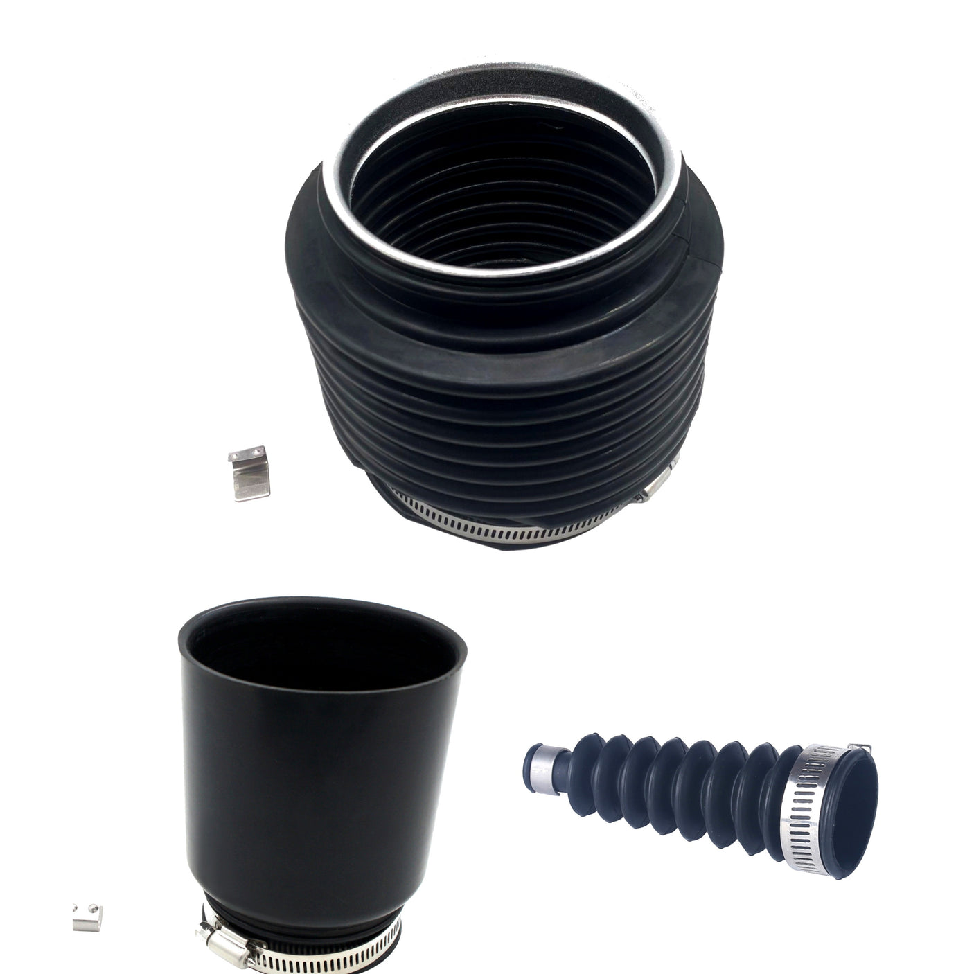 Alpha Gen I Three-Bellow Kit Fits MerCruiser Alpha One Gen I Sterndrives 1983–1990, Exhaust Tube 78458A1 + U-Joint 60932A4 + Shift 74639A2