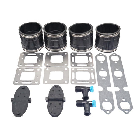 Wet-Joint Exhaust Hose Bellows Repair Kit for MerCruiser V6 175–205 4"