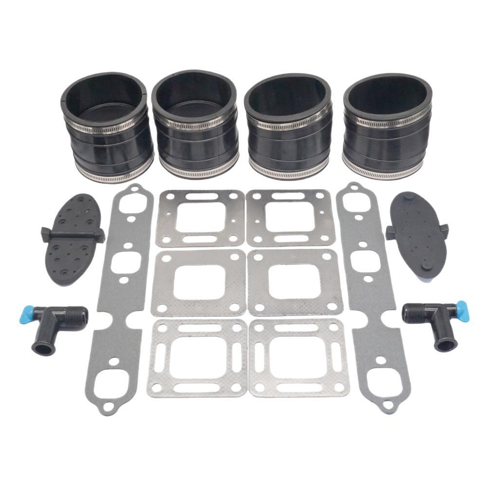 Wet-Joint Exhaust Hose Bellows Repair Kit for MerCruiser V6 175–205 4"