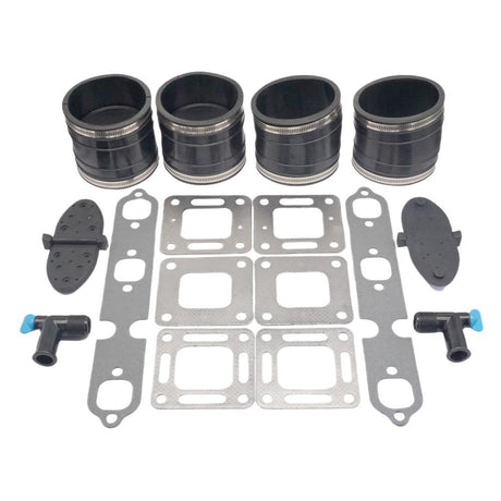 Wet-Joint Exhaust Hose Bellows Repair Kit for MerCruiser V6 175–205 4"