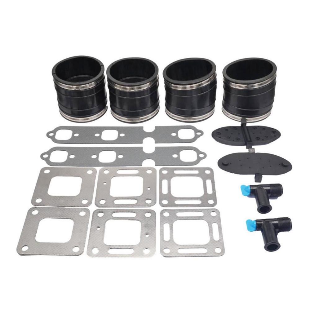 Wet-Joint Exhaust Hose Bellows Repair Kit for MerCruiser V6 175–205 4"