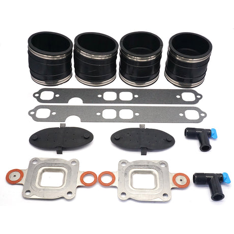 Dry-Joint Manifold Exhaust Hose Bellows Kit for MerCruiser GM V8 S.B.