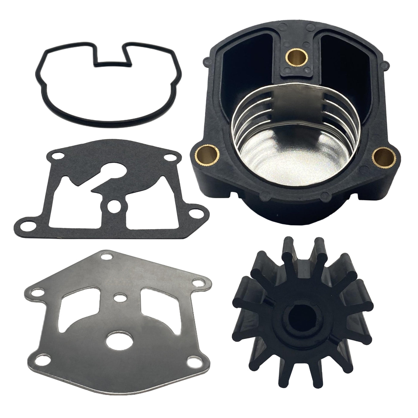 GHmarine 3854661 Water Pump repair Kit for OMC King Cobra Stern Drives with Impeller Housing Engine Models (1992-1995) 18-3469